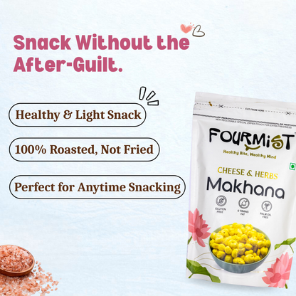 Classic Pink Pop – Himalayan Salt & Pepper Roasted Makhana | Light & Healthy Snack