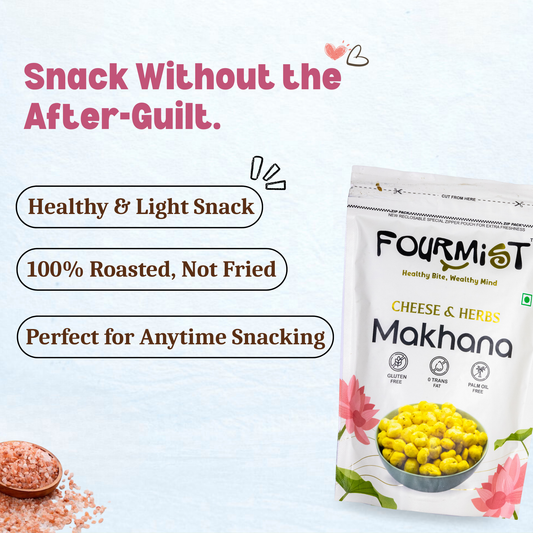 Classic Pink Pop – Himalayan Salt & Pepper Roasted Makhana | Light & Healthy Snack